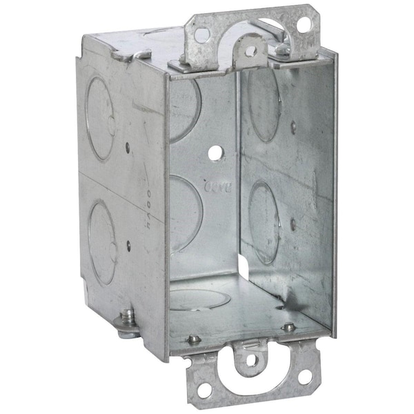 Southwire Electrical Box, 14 cu in, Wall Box Type, 1 Gang, Steel, Rectangular Shape G602-UPC - main